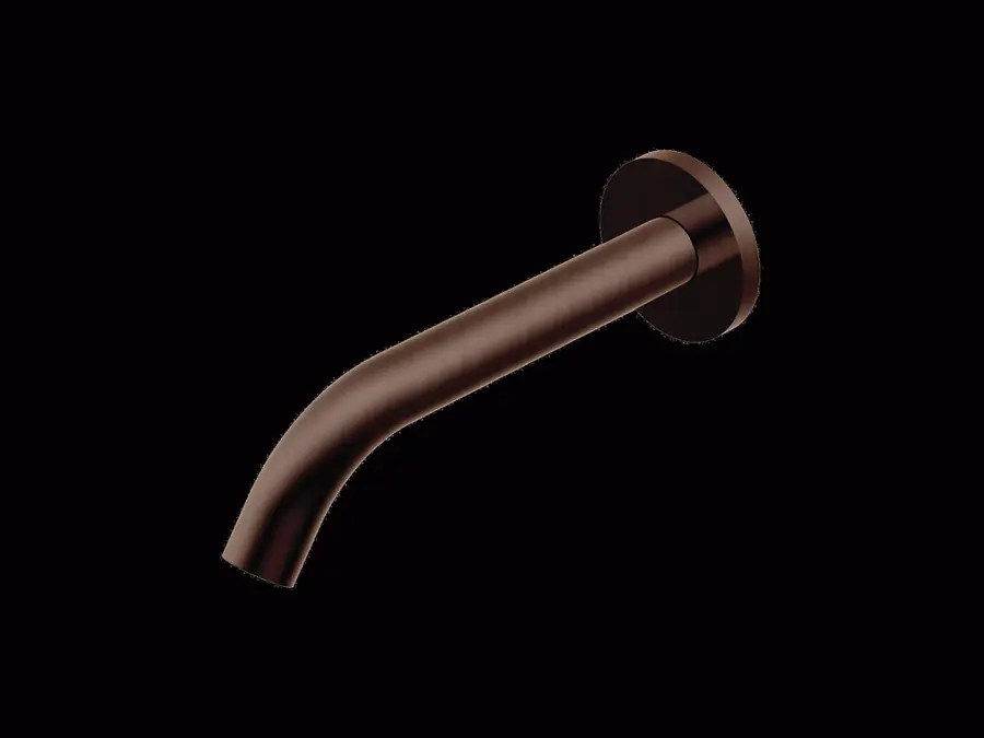 Actieprijs Diametro35 - Bocca di Erogazione a Parete per Vasca, Finitura Brushed Rose Gold, Canna da 204 mm