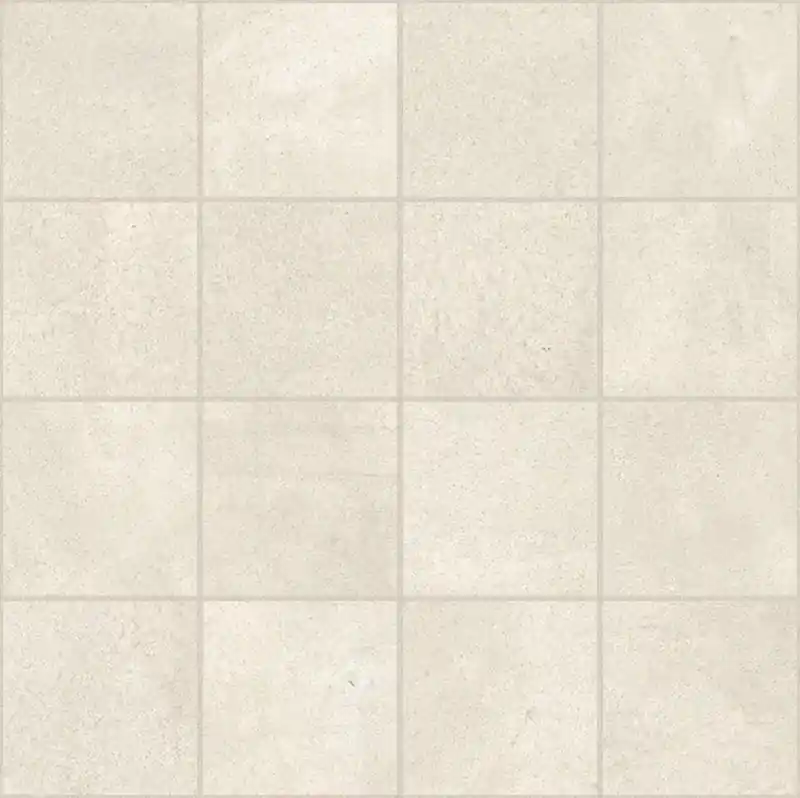 Populair Buildtech White Ce Mosaico 7,5x7,5 Non Rettificato Matt - Naturale Sp. 6 mm - 11 Pz
