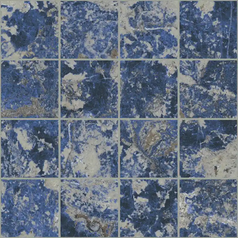 Laatste Kans Les Bijoux De Rex Sodalite Bleu Mosaico 7,5x7,5 Non Rettificato Matt - Naturale Sp. 6 mm - 11 Pz