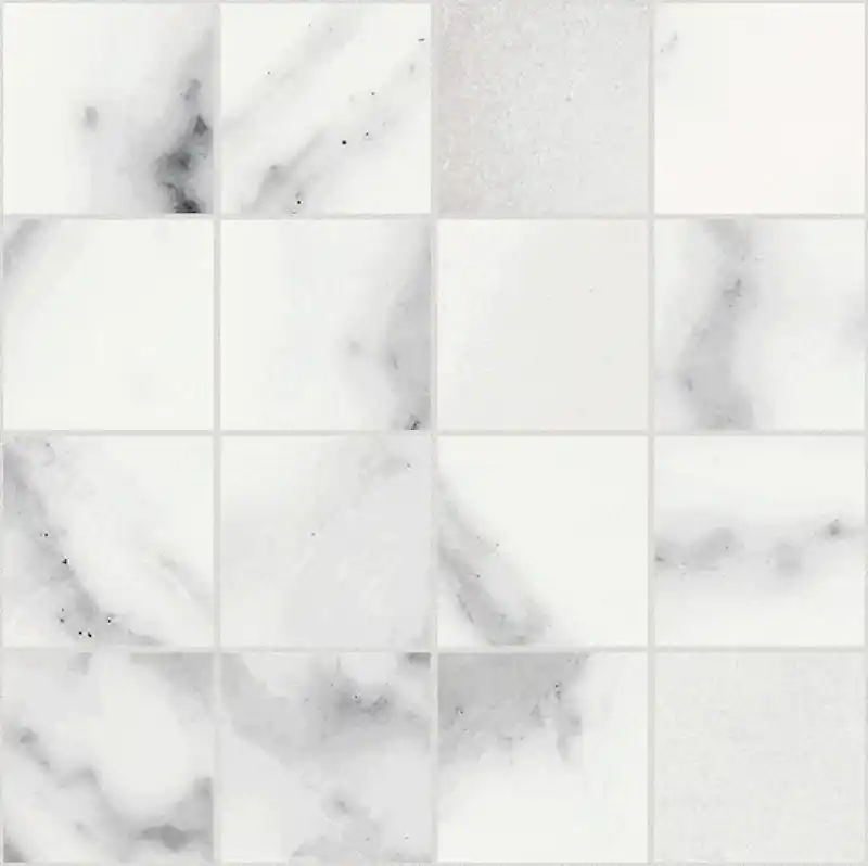 Les Origines De Rex Origines Blanc Mosaico 7,5x7,5 Non Rettificato Glossy Sp. 6 mm - 11 Pz Uitverkoop