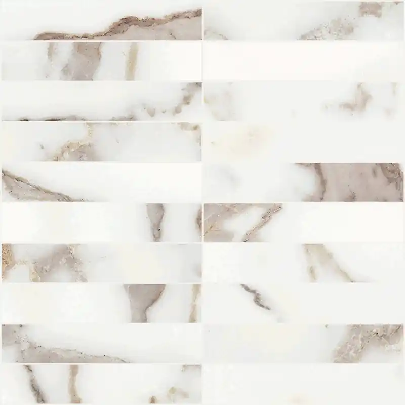 Alleen Vandaag Les Origines De Rex Origines Or Mosaico 3x15 Non Rettificato Matt - Naturale Sp. 9 mm - 11 Pz