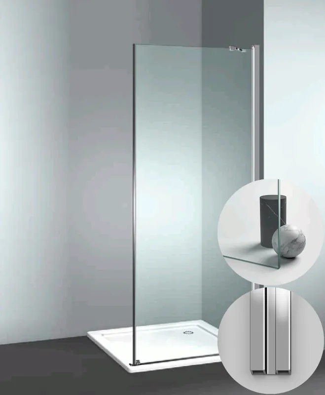 Tijdelijk Beschikbaar Box Doccia serie Linea modello LF Destra, su misura al cm da 1180 a 1390 mm, in Cristallo temperato finitura Trasparente, montanti finitura Argento Lucido, compreso TPA