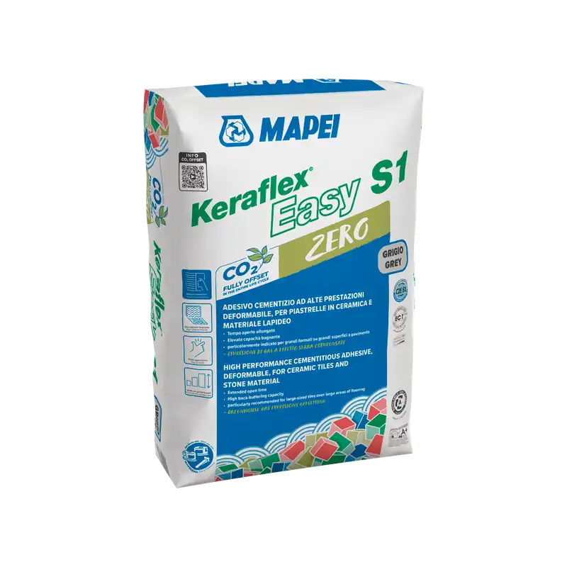Gereduceerde Prijs Keraflex Easy S1 Zero White - 1 Sacchi da 25 kg
