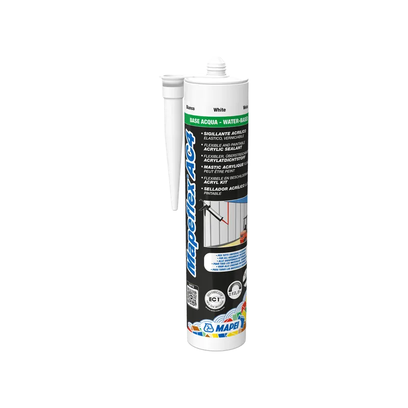 Veilige Betaling Mapeflex Ac4 310 Ml Bianco - 12 Cartucce da 310 ml