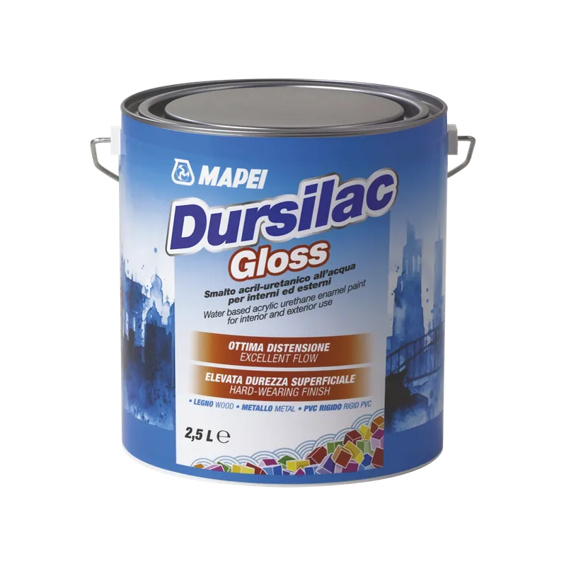Dursilac Gloss Bianco - 6 Secchi da 0,75 lt Laatste Kans