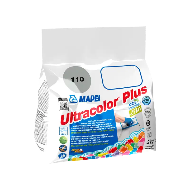 Ultracolor Plus 125 Castle Grey - 8 Sacchi da 2 kg Nieuw