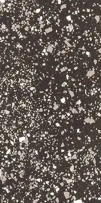 Terrazzotech Nero - Gres Effetto Marmetta 60x120 Rettificato Gecertificeerd