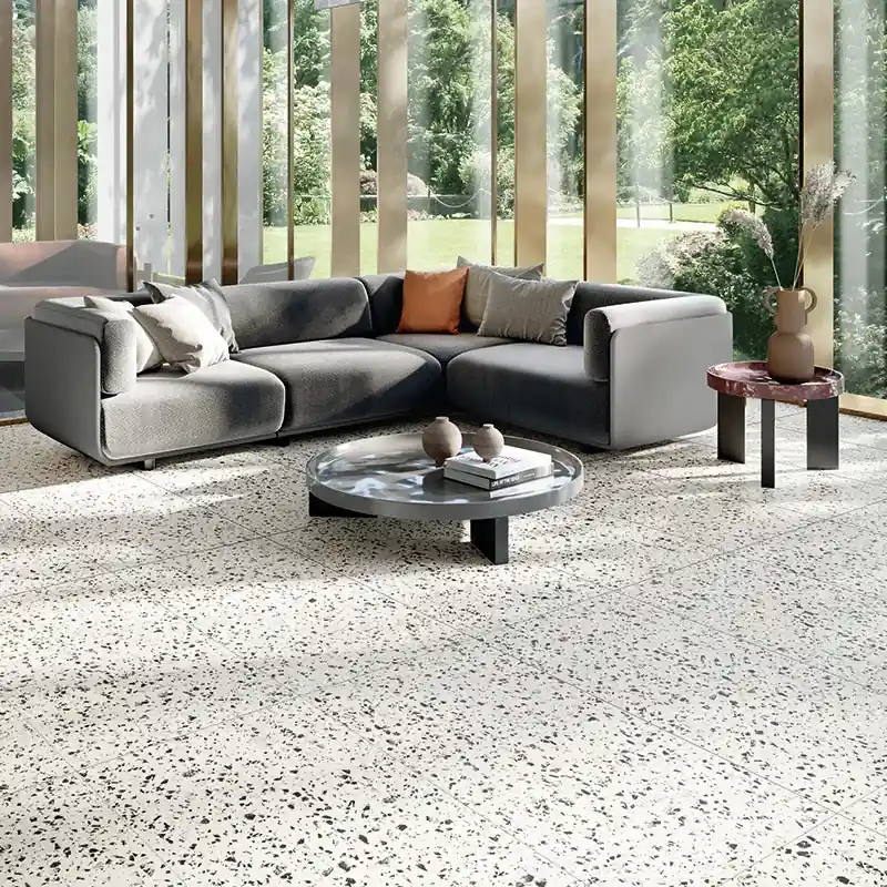 Weekendaanbieding Terrazzotech Bianco - Gres Effetto Marmetta 60x120 Rettificato