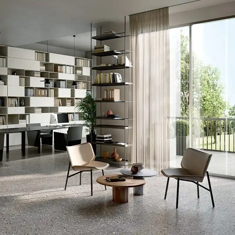Terrazzotech Antracite - Gres Effetto Marmetta 60x60 Rettificato Betaalbaar