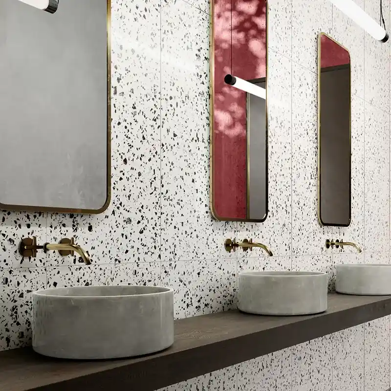 Seizoensaanbieding Terrazzotech Bianco - Gres Effetto Marmetta Levigato 60x120 Rettificato