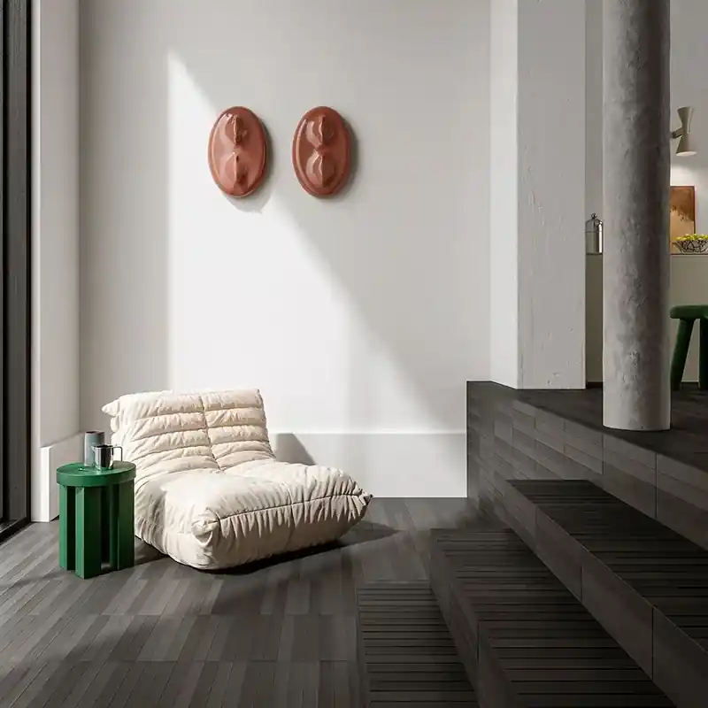 Neo Intense Grey - Rivestimento Effetto Mattoncino Opaco 4.6x37.5 Bestel Nu