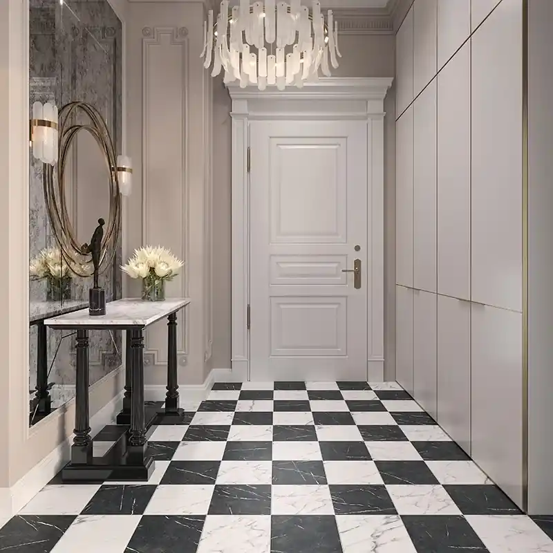 Dama Bianco Carrara - Gres Porcellanato Effetto Marmo 25x25 Lage Kosten