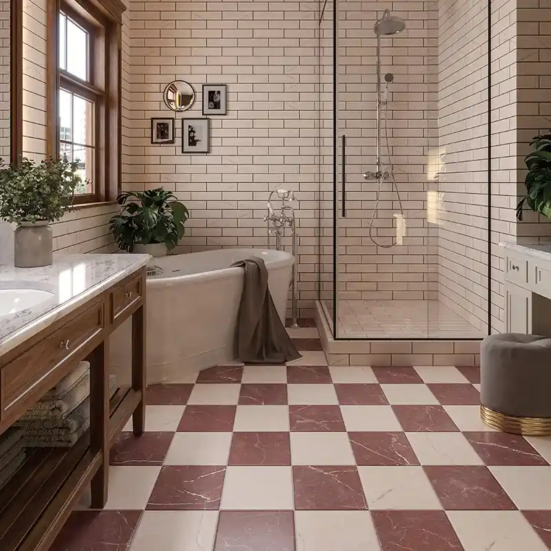 Beperkte Voorraad Dama Rosa Portogallo - Gres Porcellanato Effetto Marmo 25x25