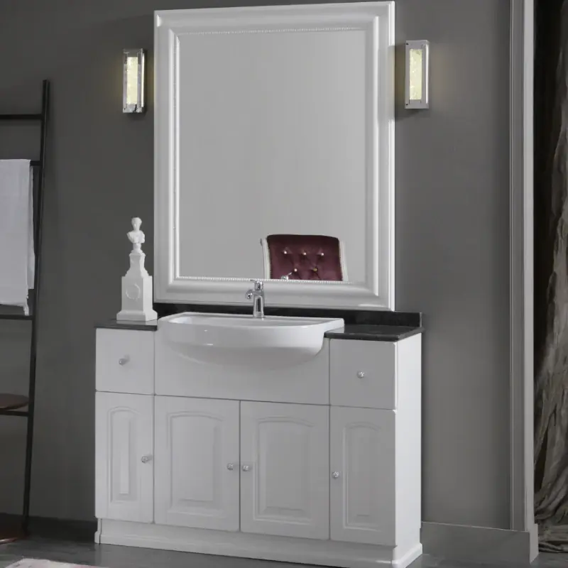 Dorian - Composizione Mobile Bagno Classico con Lavabo Semincasso Gereduceerde Prijs