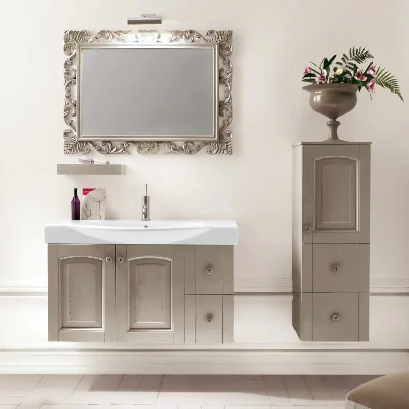 Direct Verzonden Dorian - Composizione Mobile Bagno Sospeso in Stile Classico