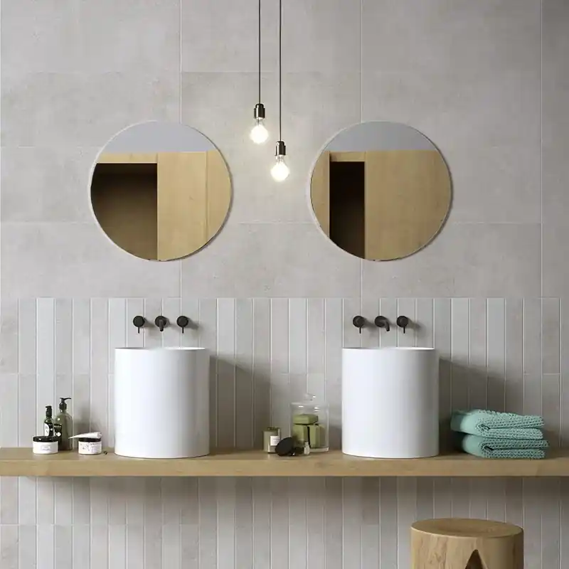 Roma Wall Grigio - Rivestimento Ceramico Effetto Cemento 25x60 Weekendaanbieding