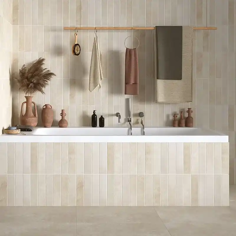 Gratis Retour Roma Wall Brick Beige - Rivestimento Effetto Mattoncino 25x60