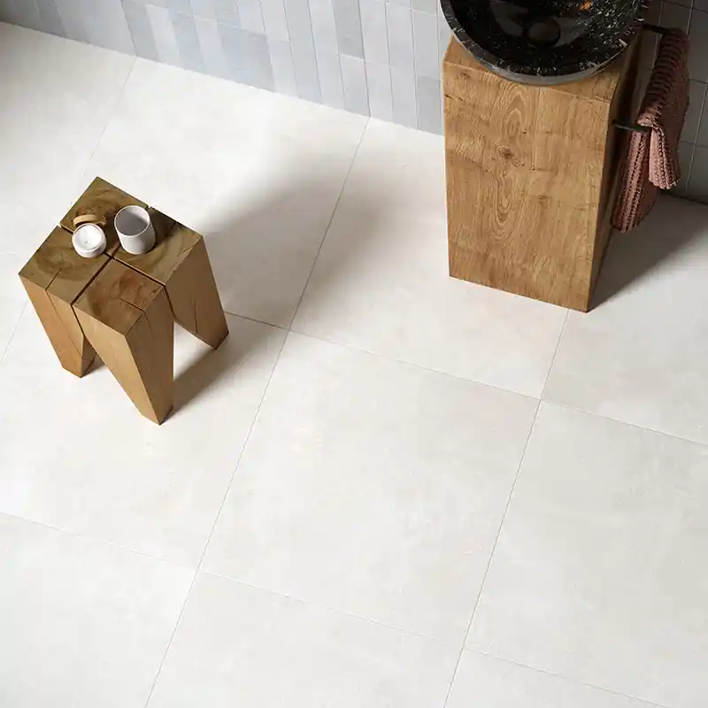Roma Bianco - Pavimento in Gres Effetto Cemento 60x60 Bestel Nu