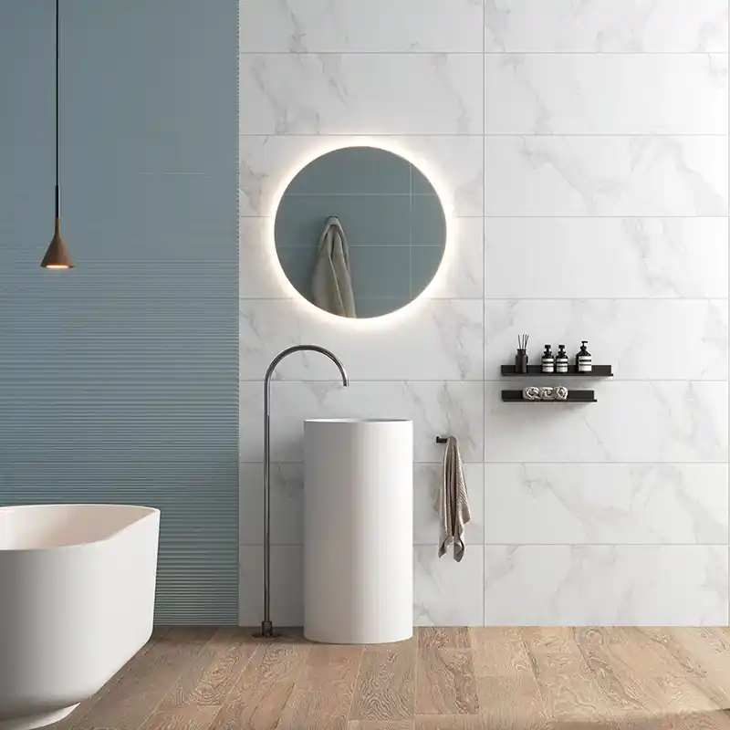 Select Statuario - Rivestimento Ceramico Effetto Marmo 33x100 Laatste Versie