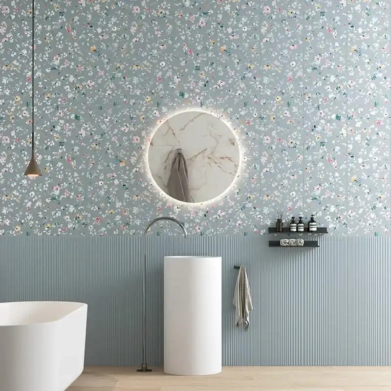 Laatste Kans Select Millefiori Cielo - Rivestimento Decorato Floreale 33x100