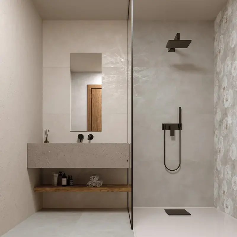 Clay Pearl - Pavimento in Gres Effetto Resina 60x120 Rettificato Uitverkoop