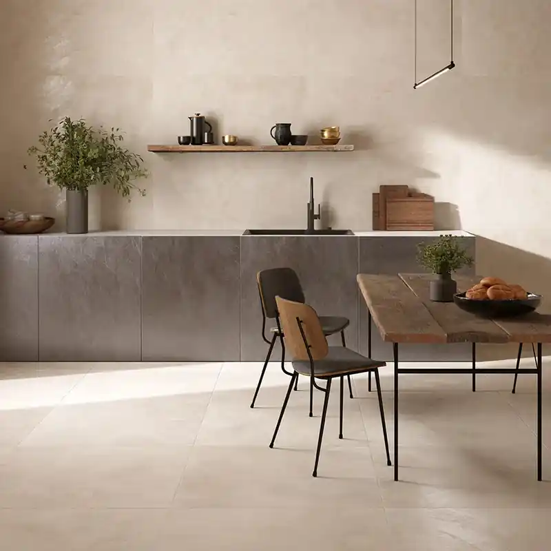 Clay Greige - Pavimento in Gres Effetto Resina 90x90 Rettificato Flitsaanbieding