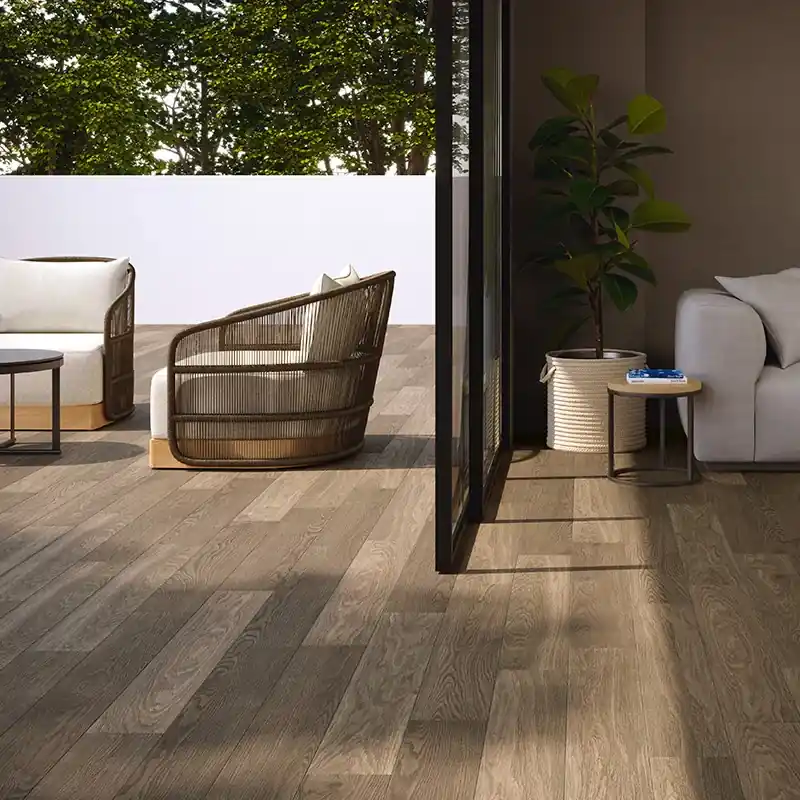 Rovere Moro Antiscivolo R11 - Gres Effetto Legno Per Esterni 20x120 Rettificato Uitverkoop
