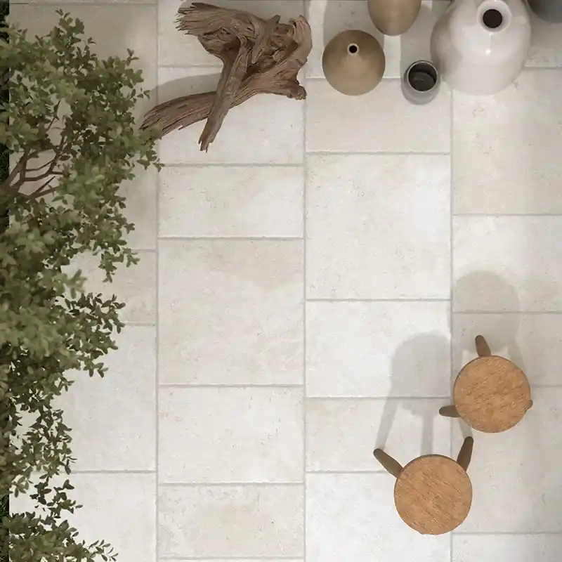 Trani Avorio Antiscivolo R11 - Gres Effetto Pietra Per Esterni 60x60 Lage Prijs