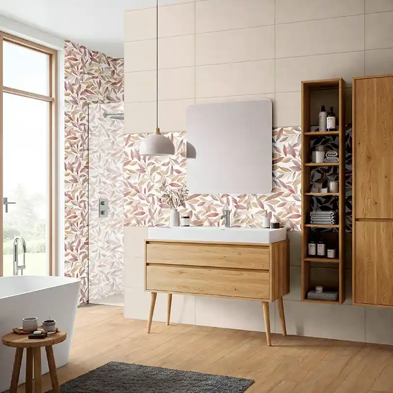 Medley Jazz Warm - Rivestimento Decorato Floreale Opaco 25x75 Voordeelprijs