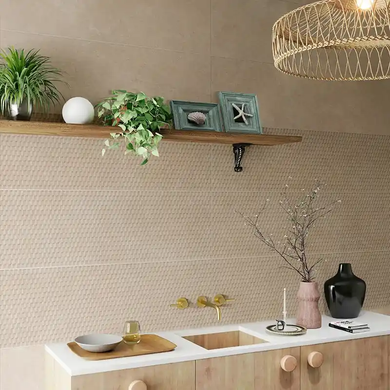 Oasi Illusione Avana - Rivestimento Decorato Geometrico 33x100 Bestseller
