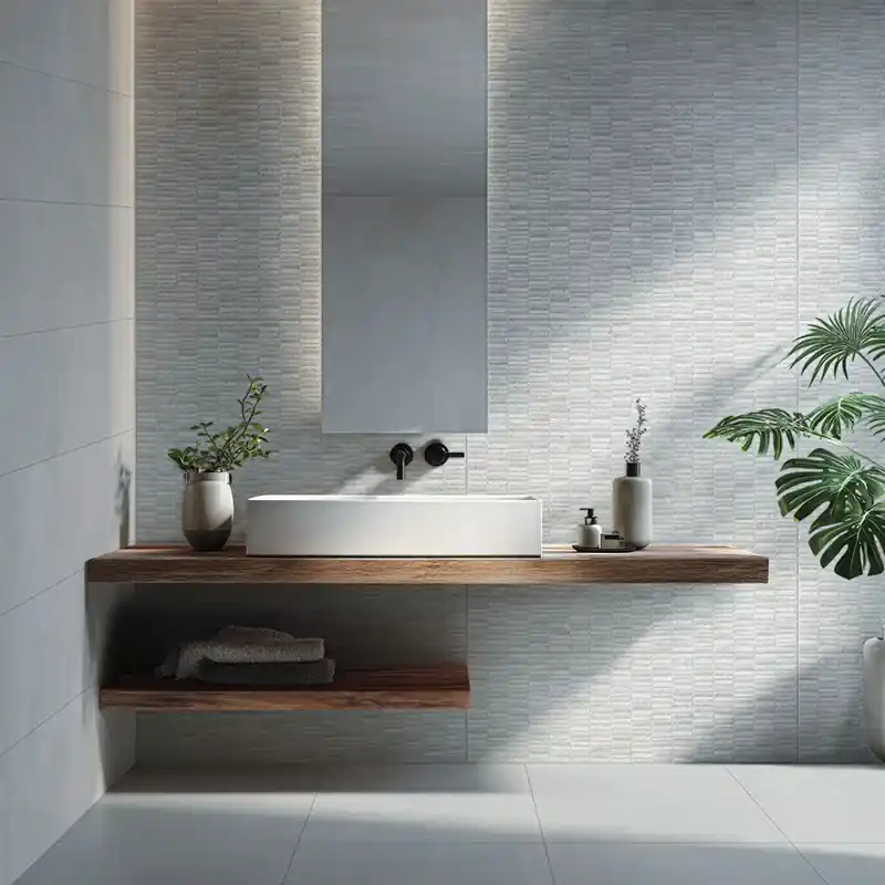 Indira Texture Ice - Rivestimento Ceramico Effetto Mosaico 33x100 Hoge Kwaliteit