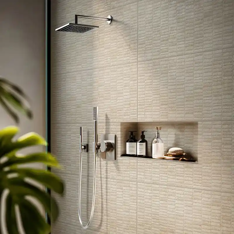 Actieprijs Indira Texture Cream - Rivestimento Ceramico Effetto Mosaico 33x100