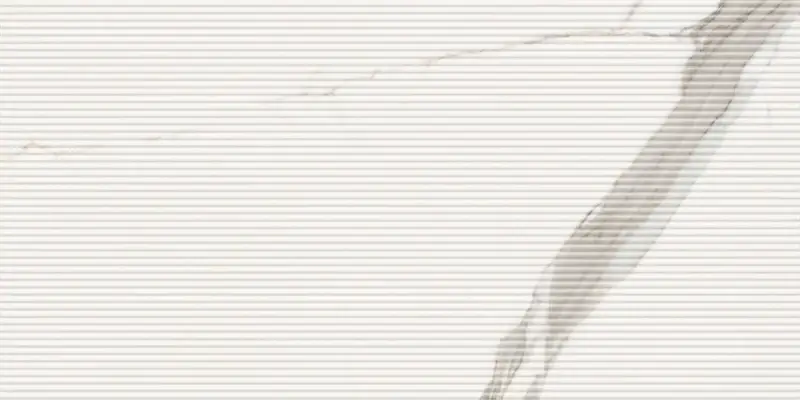 Versilia Assoluto White Flute 3D - Gres Effetto Marmo Rigato 60x120 Speciale Aanbieding