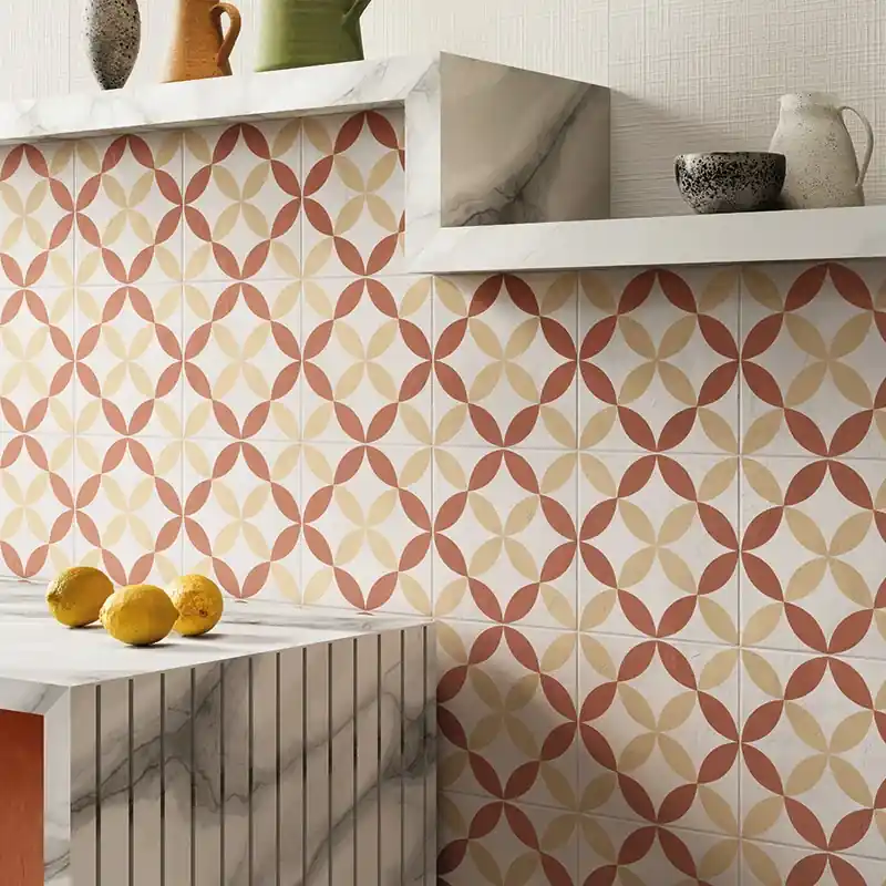Weekendaanbieding Terra.Art Astro Tramonto Crema - Gres Effetto Cementine 20x20