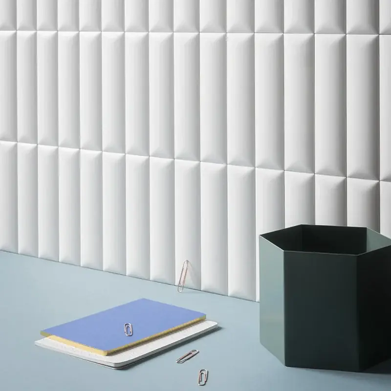 Biscuit Dune Bianco - Rivestimento Effetto Mattoncino Bombato 5x20 Must-Have