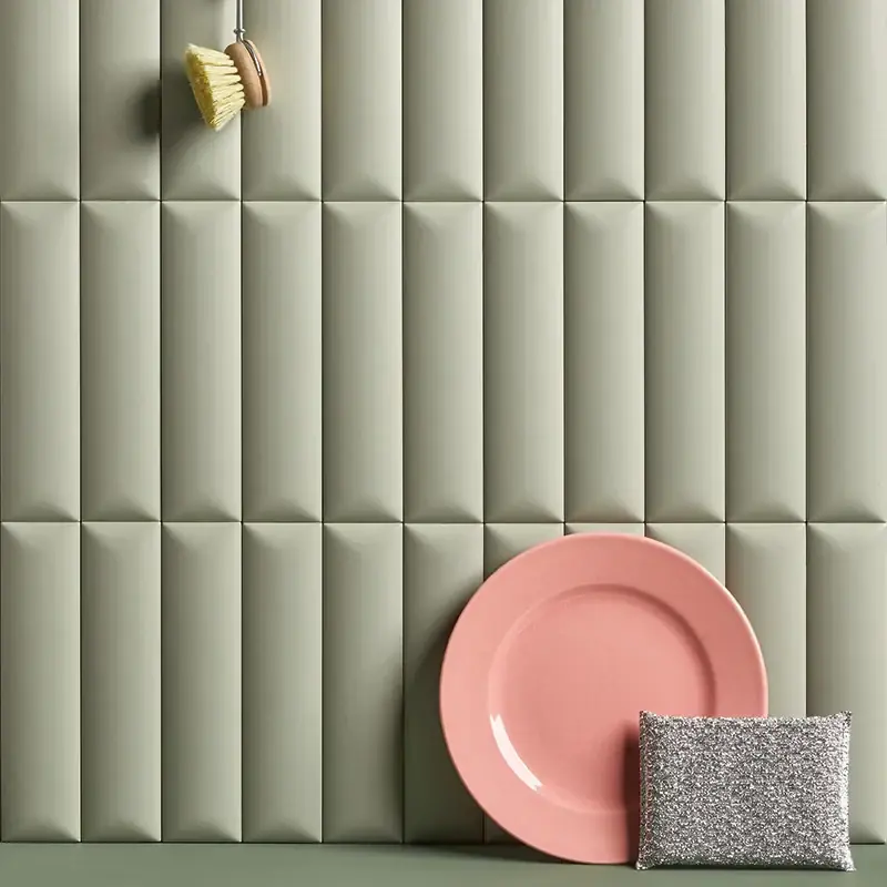 Direct Beschikbaar Biscuit Dune Salvia - Rivestimento Effetto Mattoncino Bombato 5x20