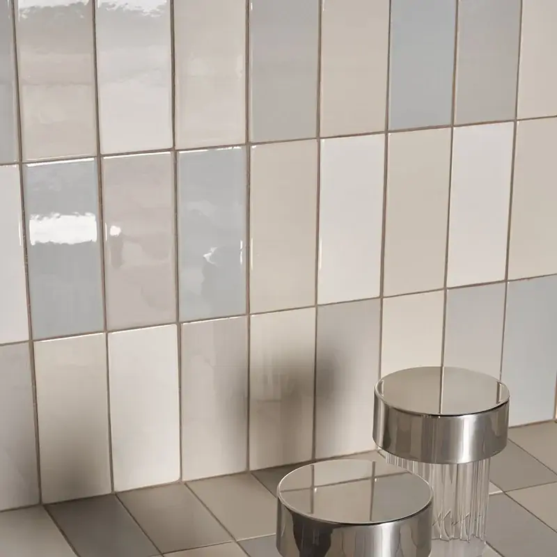 Cosmo Brick Lux Grigio - Gres Effetto Mattoncino Lucido 6x15 Op = Op