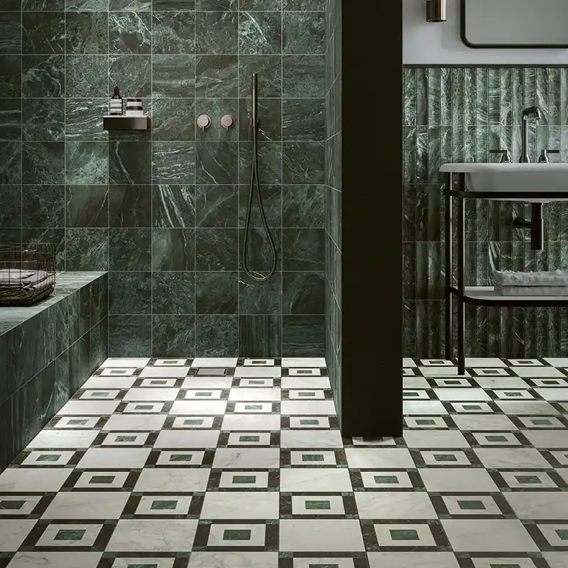Dandy Green - Gres Effetto Marmo Opaco 18x18 Betaalbaar