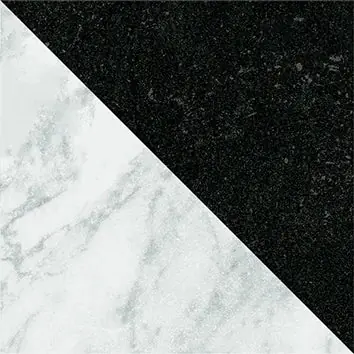 Must-Have Dandy Flag Black/White - Gres Effetto Marmo Intarsiato 18x18