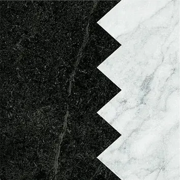 Shop Nu Dandy Comb Black/White - Gres Effetto Marmo Intarsiato 18x18