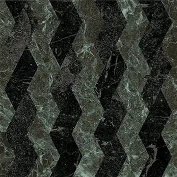 Dandy Ribbon Green/Black - Gres Effetto Marmo Intarsiato 18x18 Beste Prijs