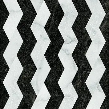 Nieuw Dandy Ribbon Black/White - Gres Effetto Marmo Intarsiato 18x18