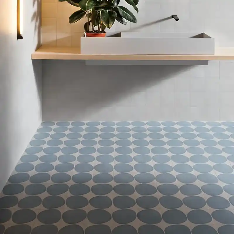 Futura Drop Blue - Gres Porcellanato Decorato Geometrico 15x15 Koop Online