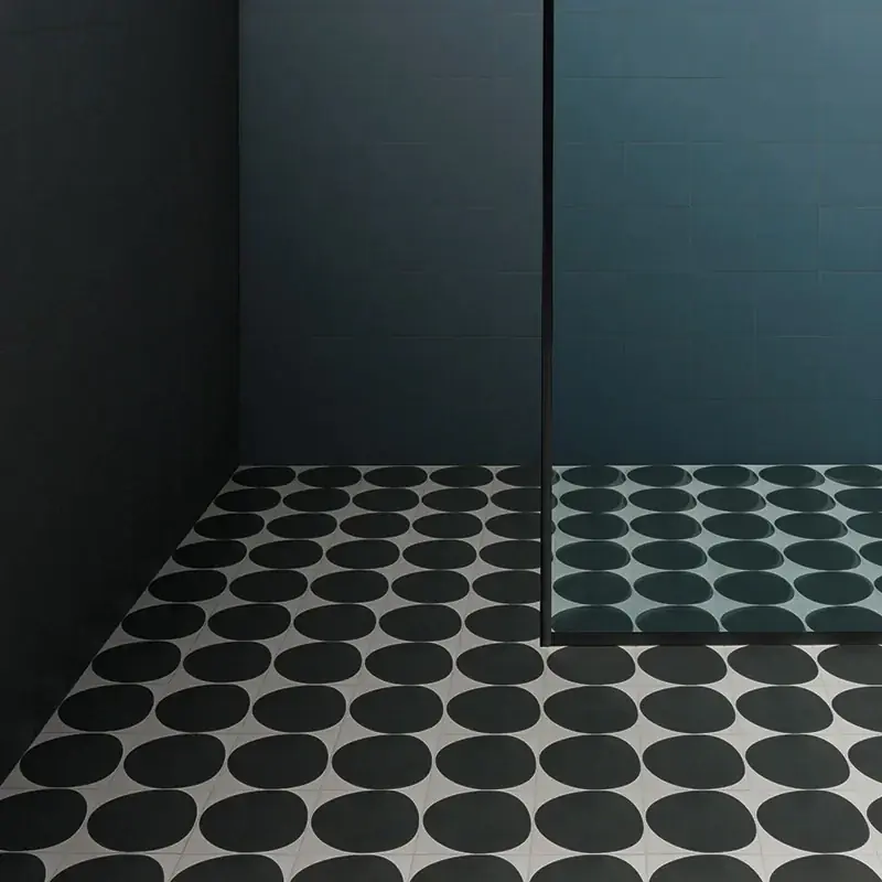 Beperkt Aanbod Futura Drop Black - Gres Porcellanato Decorato Geometrico 15x15