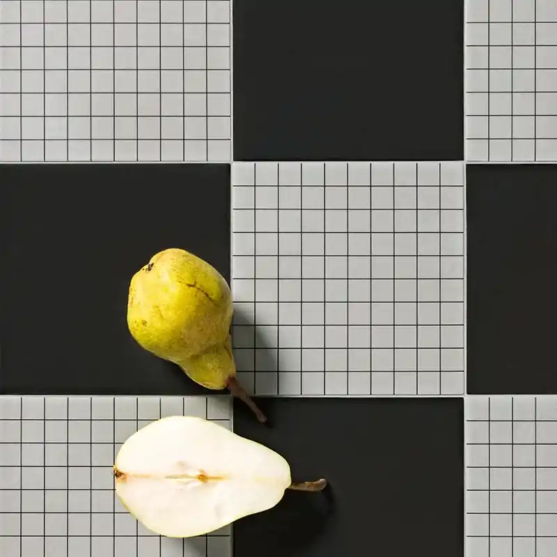 Futura Grid Black - Gres Porcellanato Effetto Mosaico 15x15 Laatste Kans