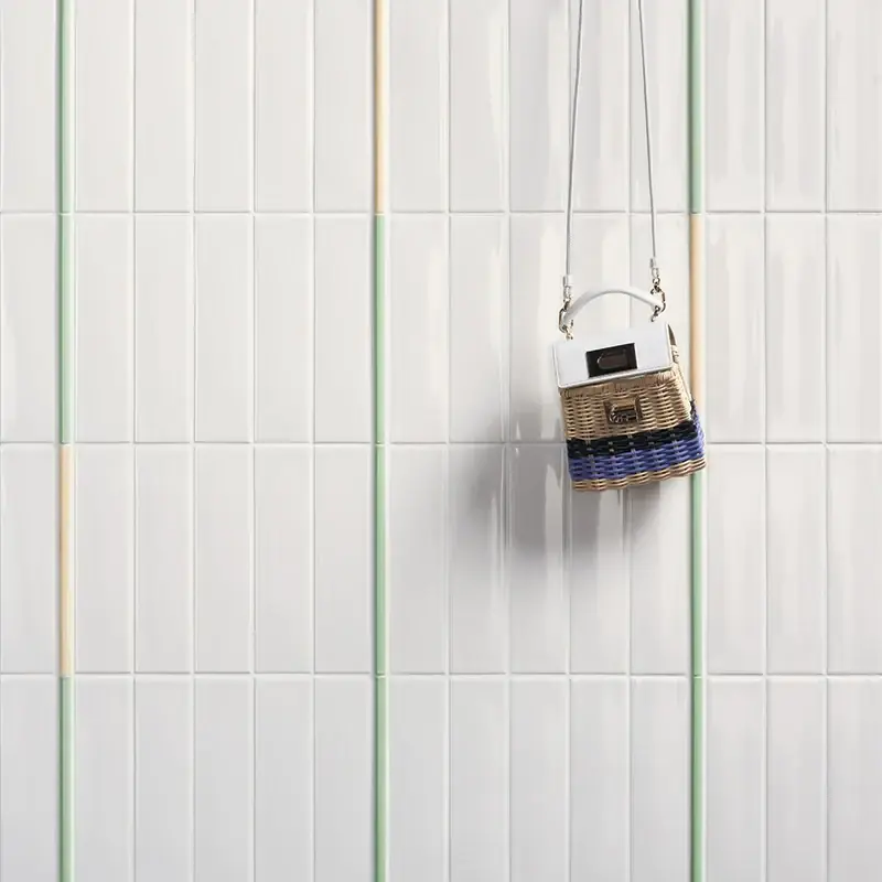 Beperkt Aanbod Kappa White - Rivestimento Effetto Mattoncino Lucido 5x20