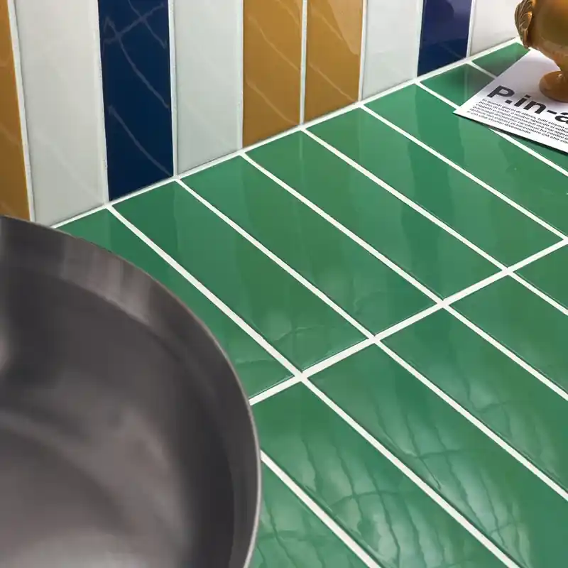 Kappa Green - Rivestimento Effetto Mattoncino Lucido 5x20 Beperkte Voorraad
