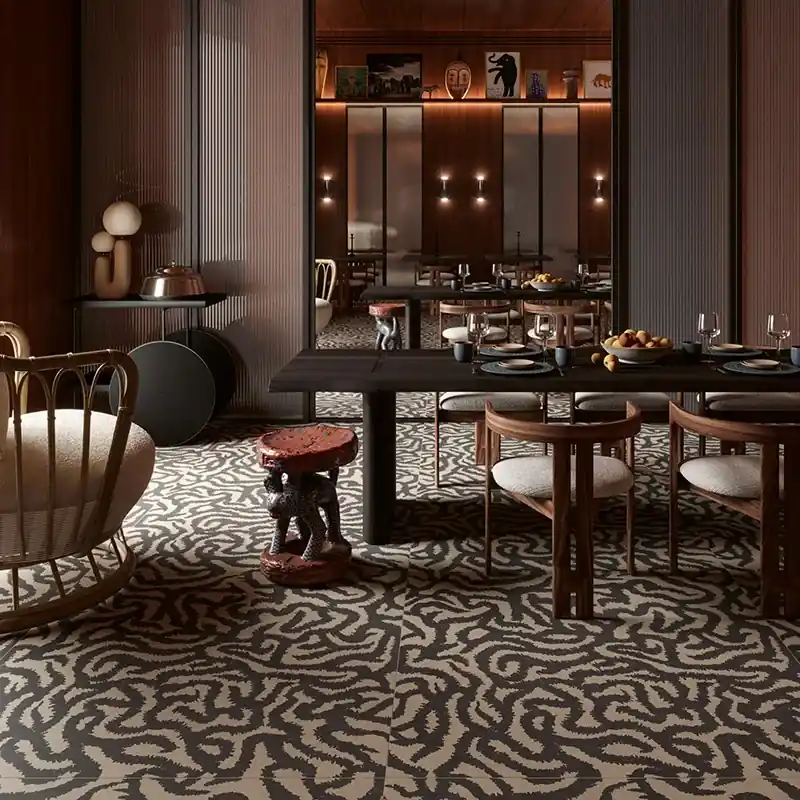 Nu Kopen Nok Snake Taupe - Gres Porcellanato Effetto Tribale 120x120