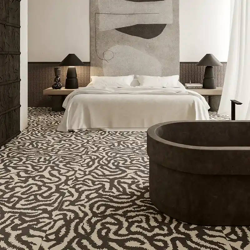 Exclusieve Aanbieding Nok Snake Ebony - Gres Porcellanato Effetto Tribale 120x120