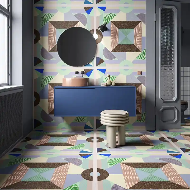 One Decoro 05 - Gres Effetto Cementina Pop Art 120x120 Voordeelprijs